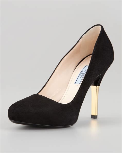 prada suede black heels|prada high heel boots.